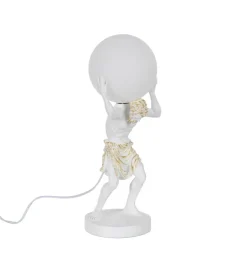 Lampa stołowa AHILL 44 cm biała