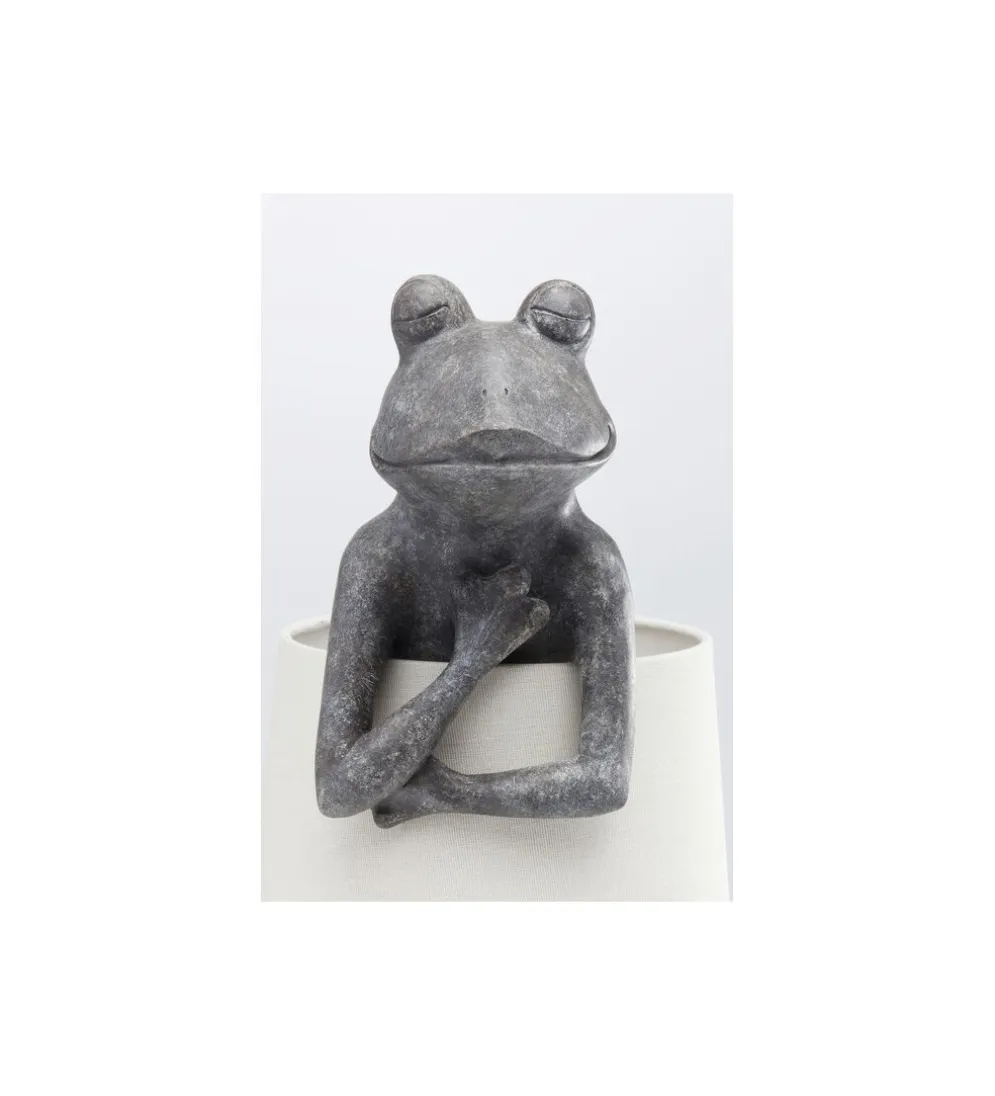 Lampa stołowa Animal Frog 58 cm szaro biała