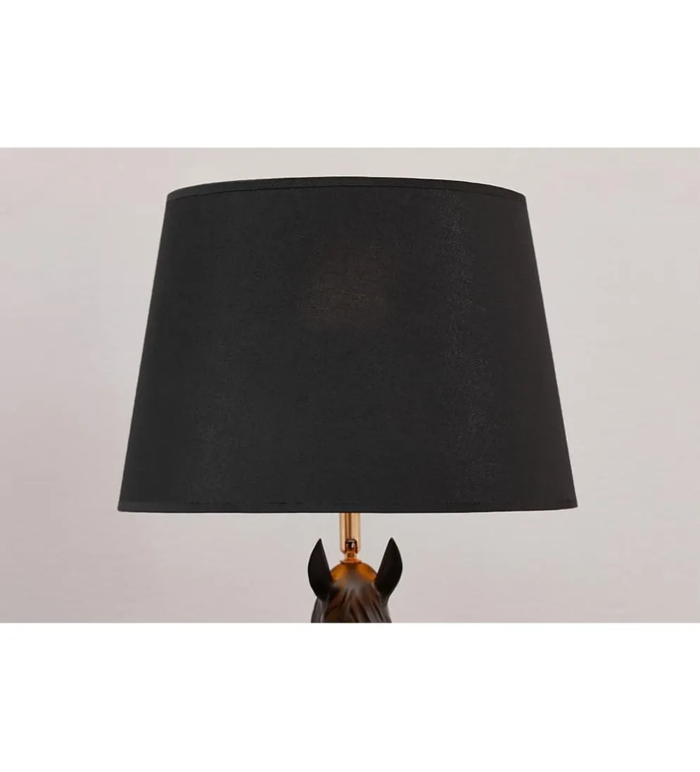 Lampa stołowa Animal Horse 75 cm czarna