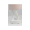 Lampa stołowa Animal Rabbit 50 cm biało różowa