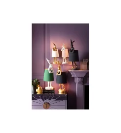 Lampa stołowa Animal Rabbit 50 cm biało różowa