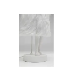 Lampa stołowa ANIMAL RABBIT 50 cm biało srebrna
