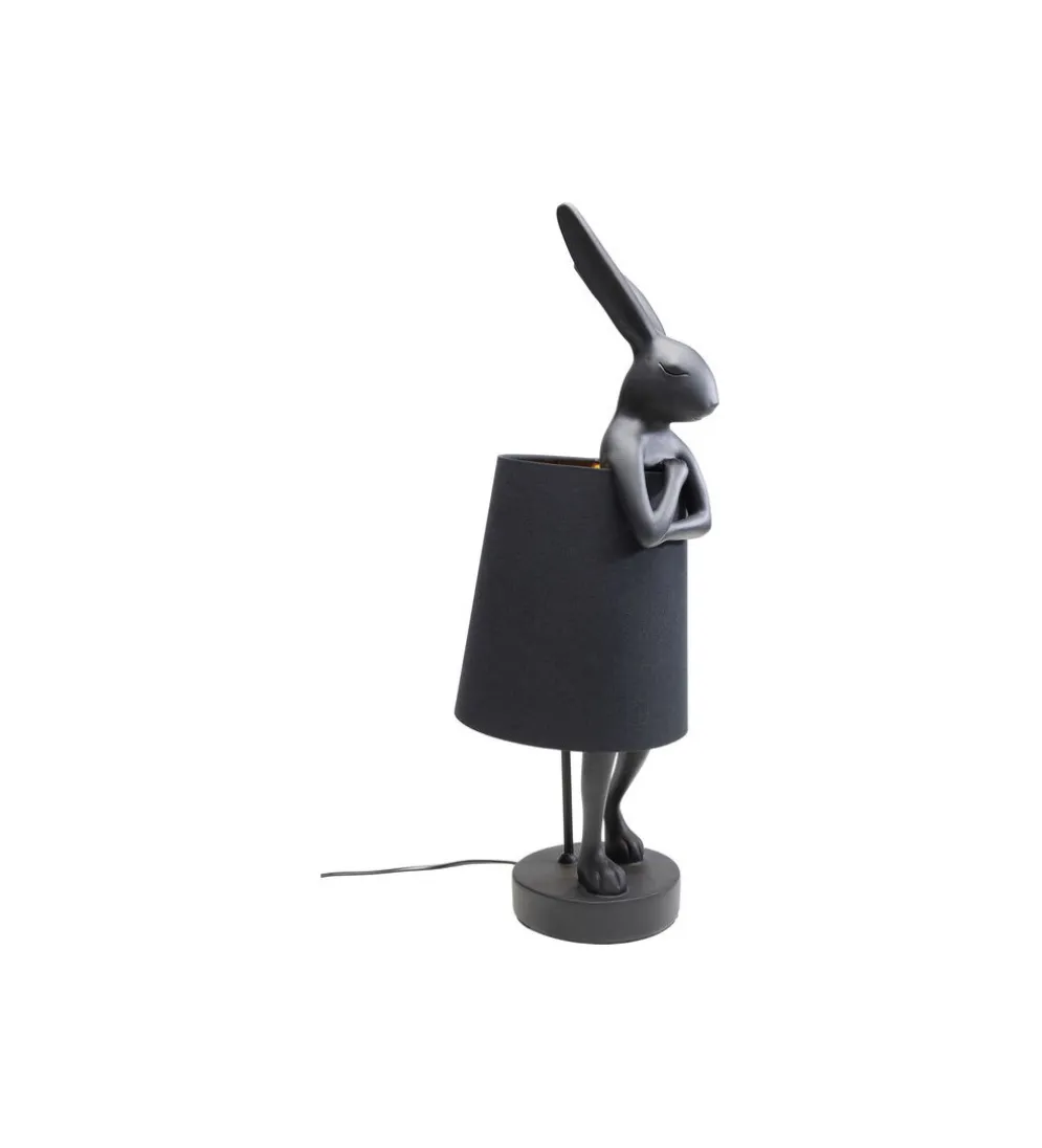 Lampa stołowa Animal Rabbit 68 cm czarna