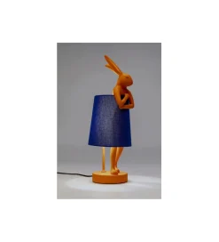 Lampa stołowa ANIMAL RABBIT 50 cm pomarańczowo niebieska