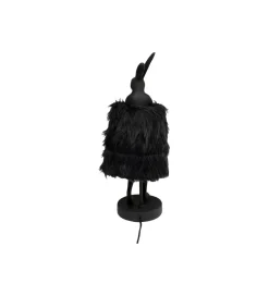 Lampa stołowa ANIMAL RABBIT FUR 50 cm czarno złota