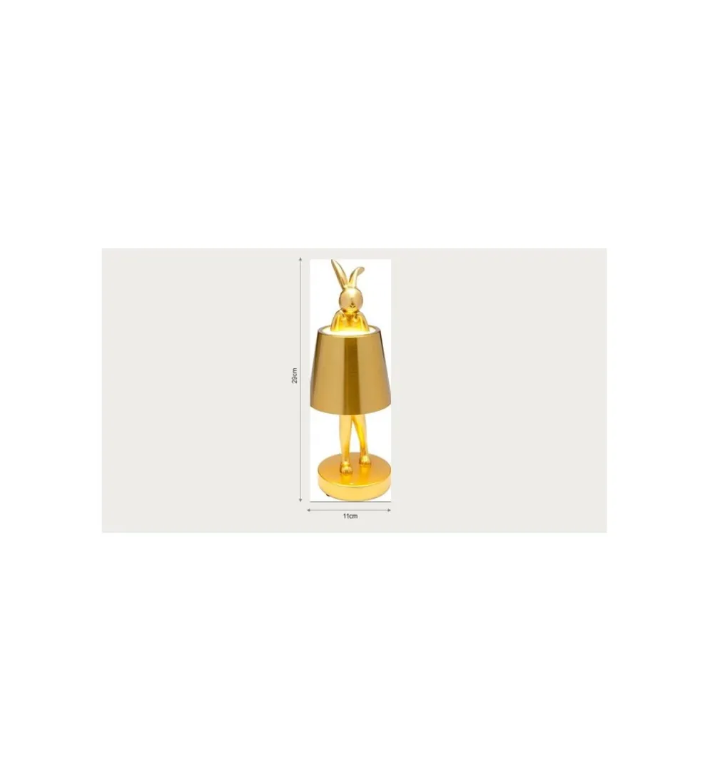 Lampa stołowa ANIMAL RABBIT LED 29 cm pomarańczowa