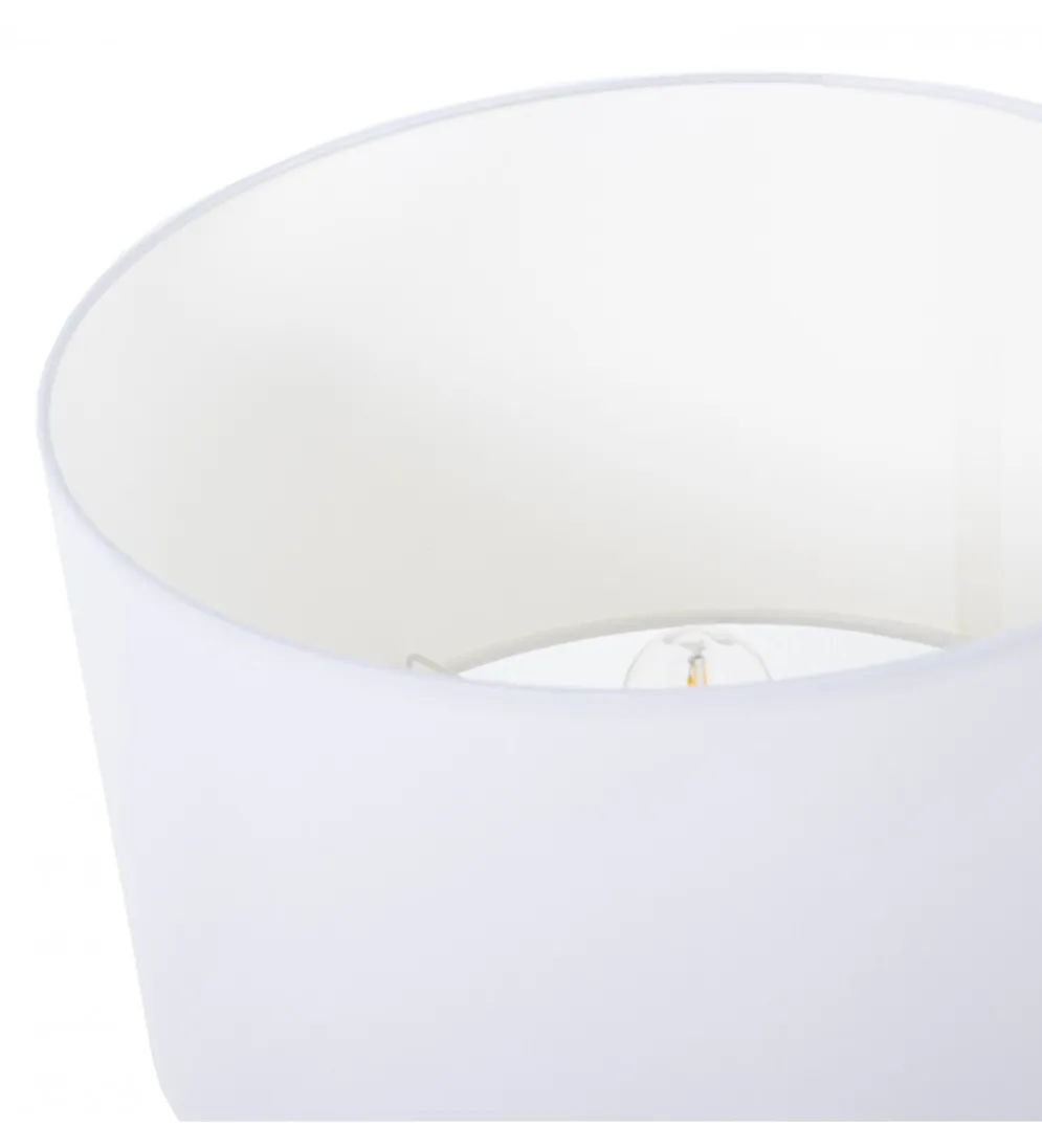 Lampa stołowa BEGAIN 42 cm ceramika zielono beżowa
