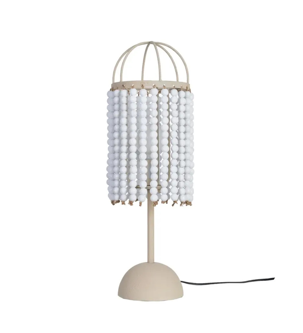 Lampa stołowa BETTERY 61 cm biała