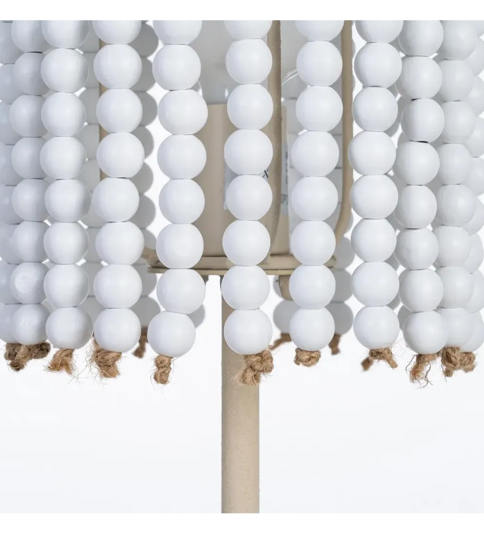 Lampa stołowa BETTERY 61 cm biała