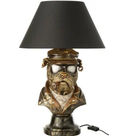 Lampa stołowa BULLDOG 57 cm antyczny brąz