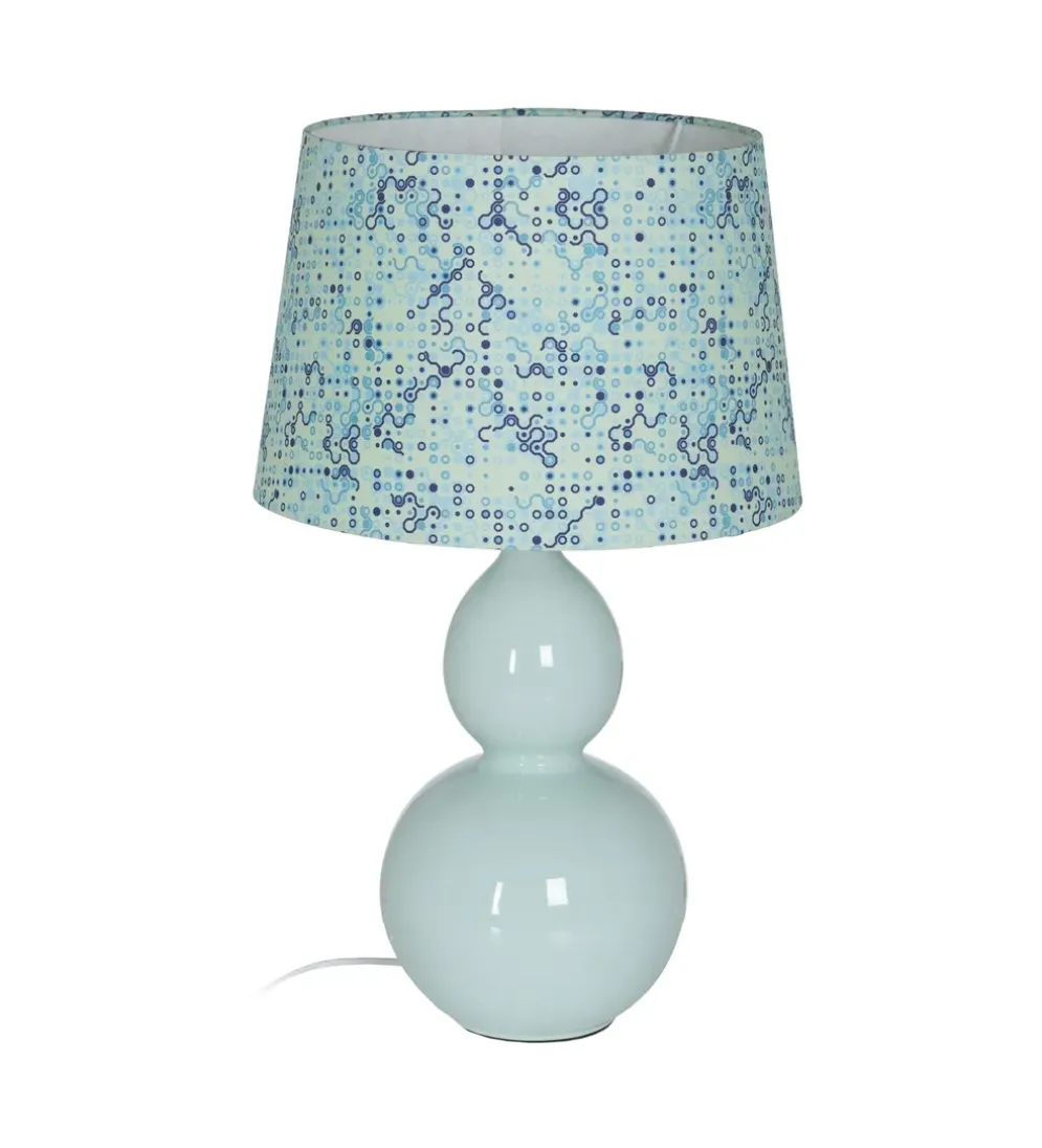 Lampa stołowa BUNOKI 63 cm ceramika zielona