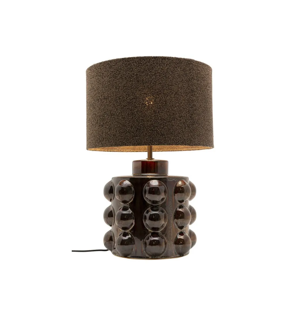 Lampa stołowa CALAMARO 58 cm klosz bouclé