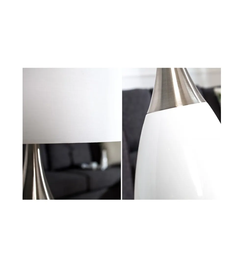 Lampa stołowa Carla 60 cm biała