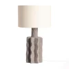 Lampa stołowa DANIKO 56 cm szaro biała