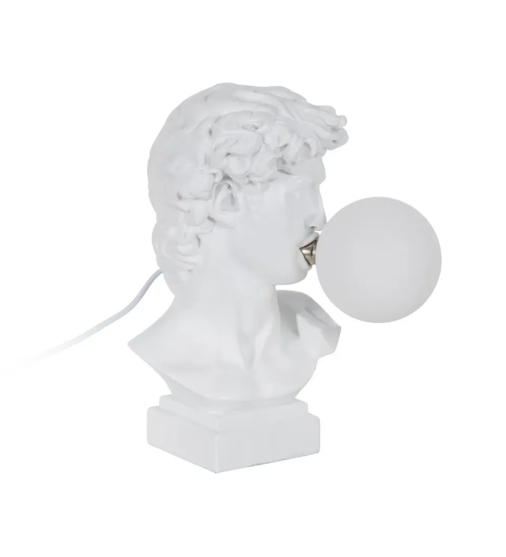 Lampa stołowa DAPH 30 cm biała
