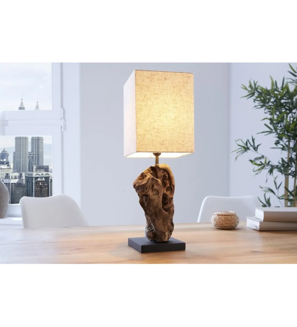 Lampa stołowa Driftwood Hypnotic beżowa