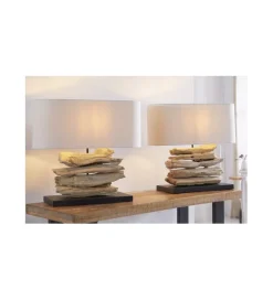 Lampa Stołowa Driftwood Riverine Naturalna