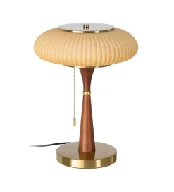 Lampa stołowa ETARAL 40 cm brązowo złota