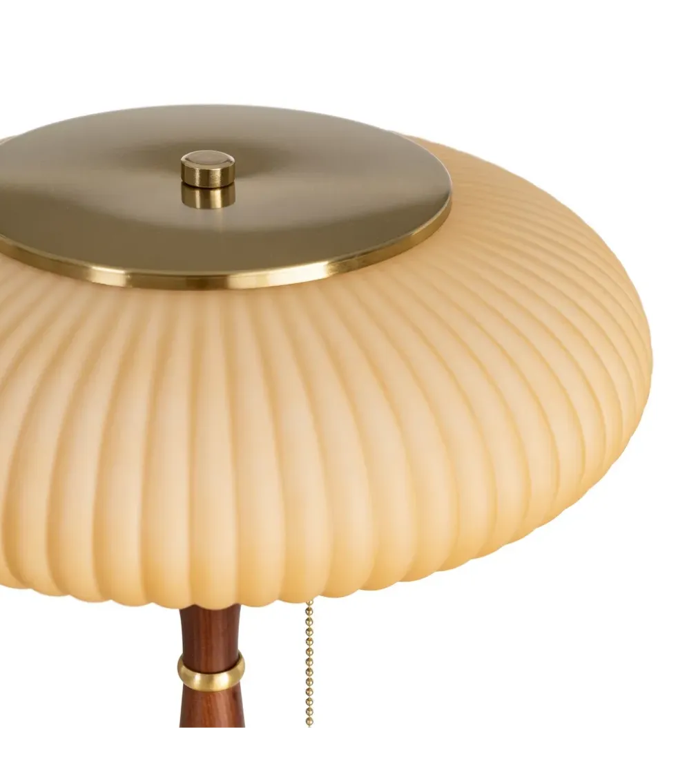 Lampa stołowa ETARAL 40 cm brązowo złota