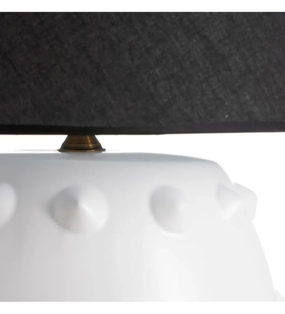 Lampa stołowa FEKY 73 cm czarno biała