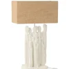 Lampa stołowa FIGURINES 58 cm biała naturalna