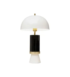 Lampa stołowa JOSY 51 cm czarno biało