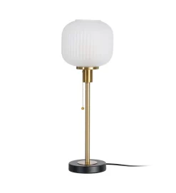 Lampa stołowa KESAMON 60 cm złotobiała