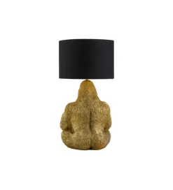 Lampa stołowa KING APE 54 cm czarna złota