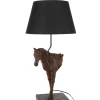 Lampa stołowa KOŃ 70 cm ciemnobrązowy