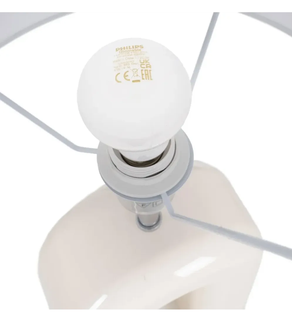 Lampa stołowa LACADO kremowa