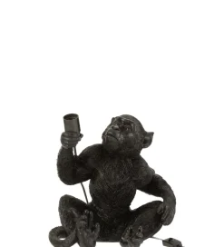 Lampa stołowa MAŁPKA 33 cm czarna