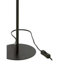 Lampa stołowa MERTAN 50 cm rattan czarna