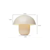Lampa stołowa MUSHROOM 44 cm beżowa