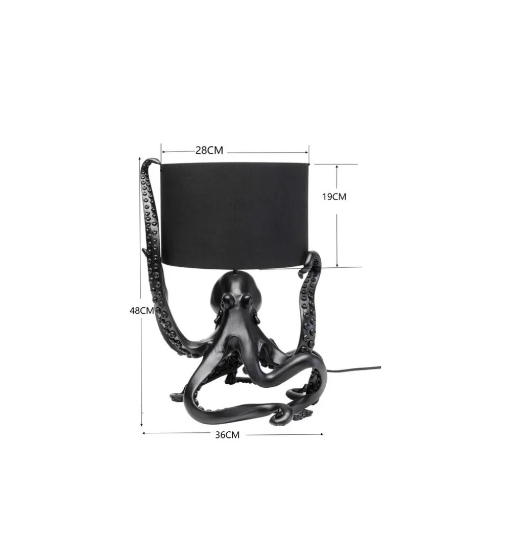 Lampa stołowa OCTOPUS 47 cm czarna