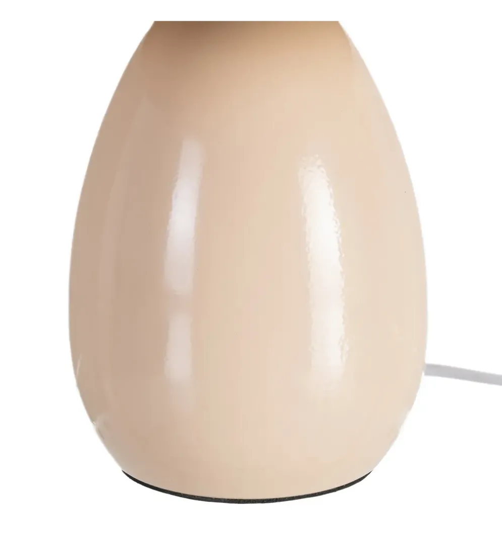 Lampa stołowa POBURNA 25 cm beżowa
