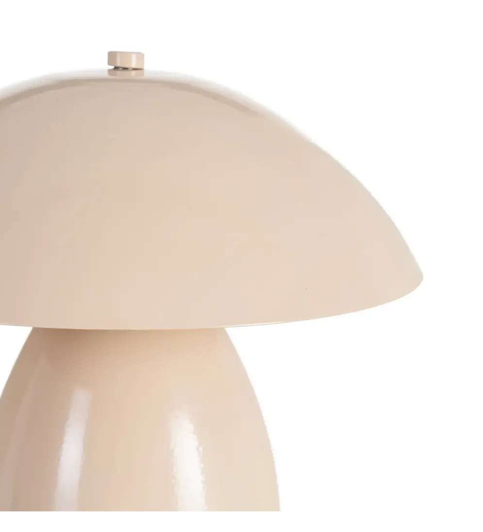 Lampa stołowa POBURNA 25 cm beżowa