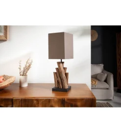 Lampa stołowa Pure Nature brązowa
