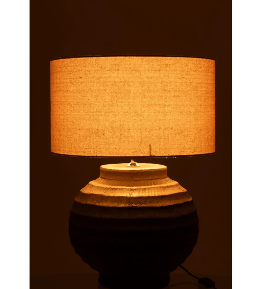 Lampa stołowa RETUL 62 cm terrakota brązowa