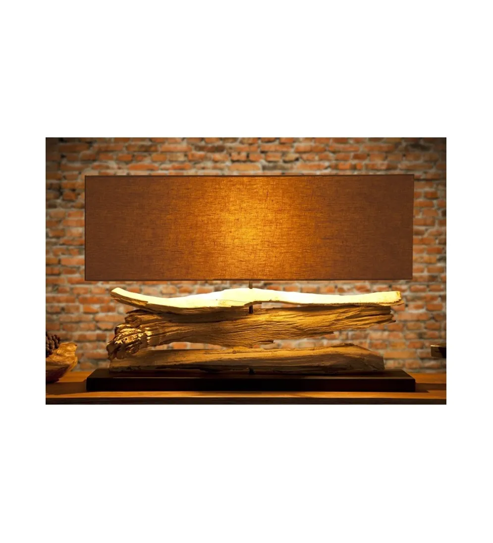 Lampa stołowa Riverine beżowa