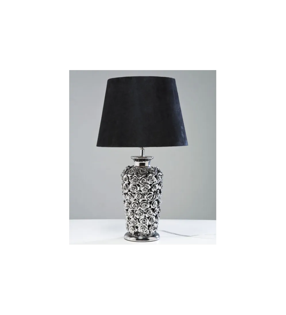 Lampa stołowa ROSE srebrna