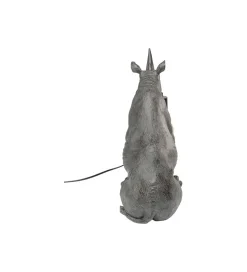 Lampa stołowa SITTING RHINO 42 cm szara