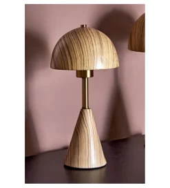 Lampa stołowa SOBREMESA 36 cm ceramika naturalna