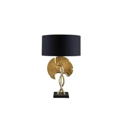 Lampa stołowa SORIA 40 cm czarno złota