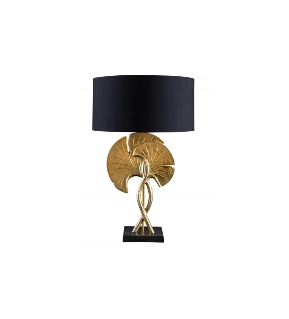 Lampa stołowa SORIA 40 cm czarno złota
