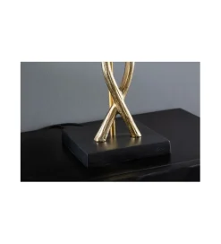 Lampa stołowa SORIA 40 cm czarno złota