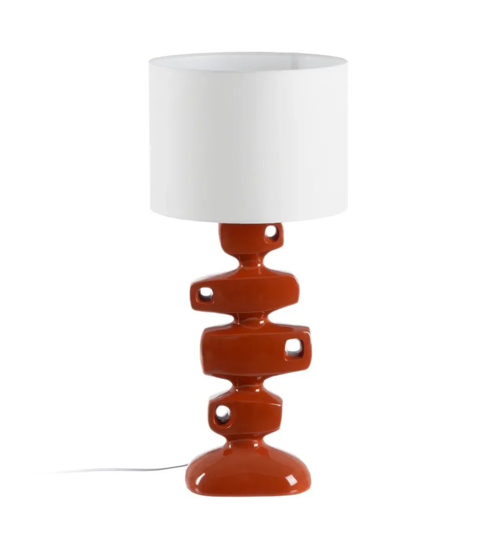 Lampa stołowa TERAY 78 cm terrakota