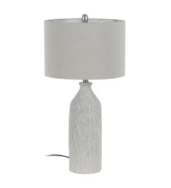 Lampa stołowa UCHAT 73 cm ceramika szara