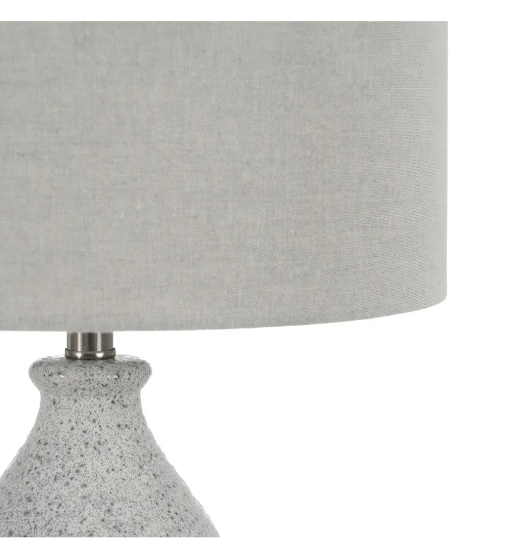 Lampa stołowa UCHAT 73 cm ceramika szara
