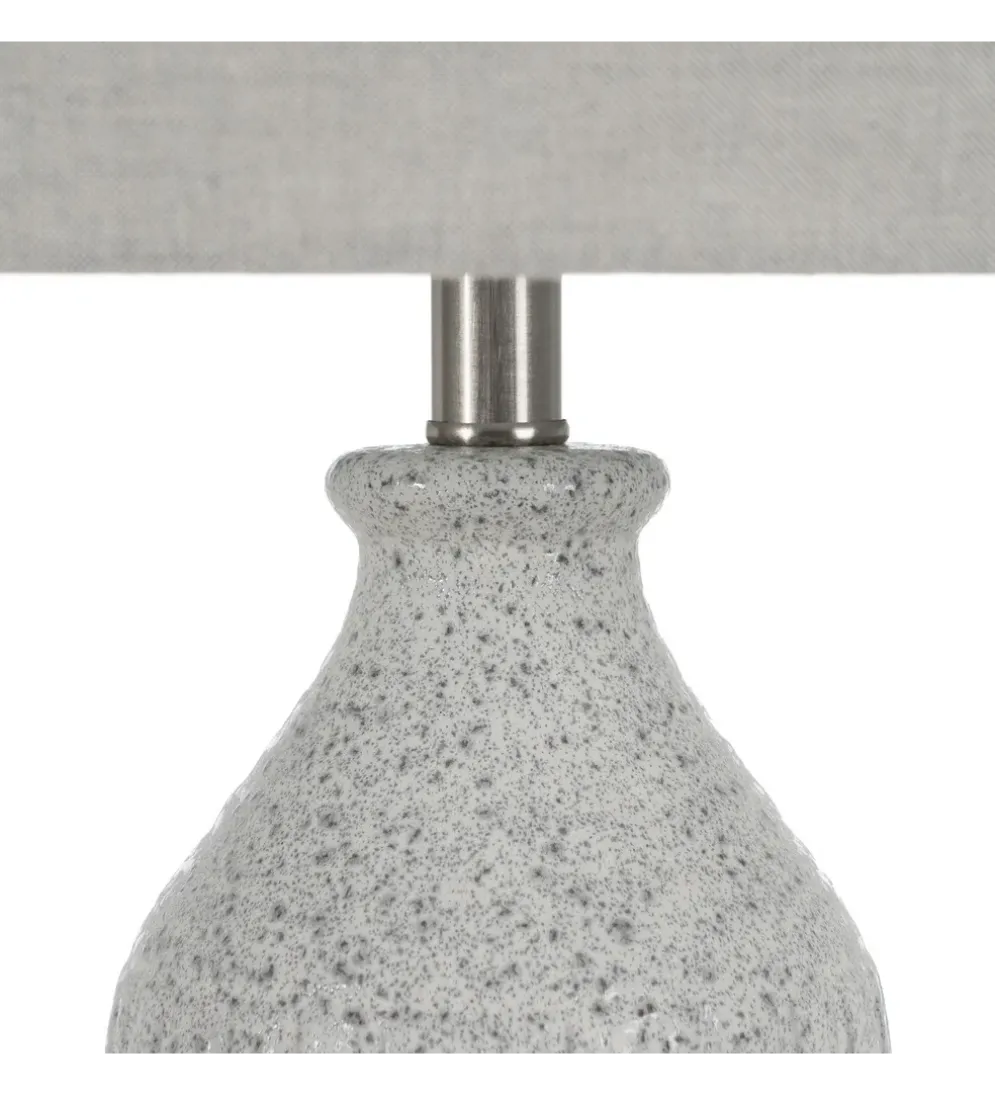 Lampa stołowa UCHAT 73 cm ceramika szara