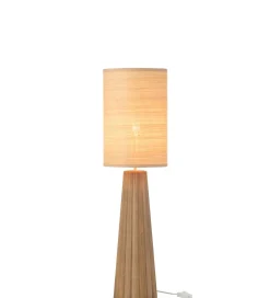 Lampa stołowa UMBRELLA 78 cm drewno ailantus naturalna